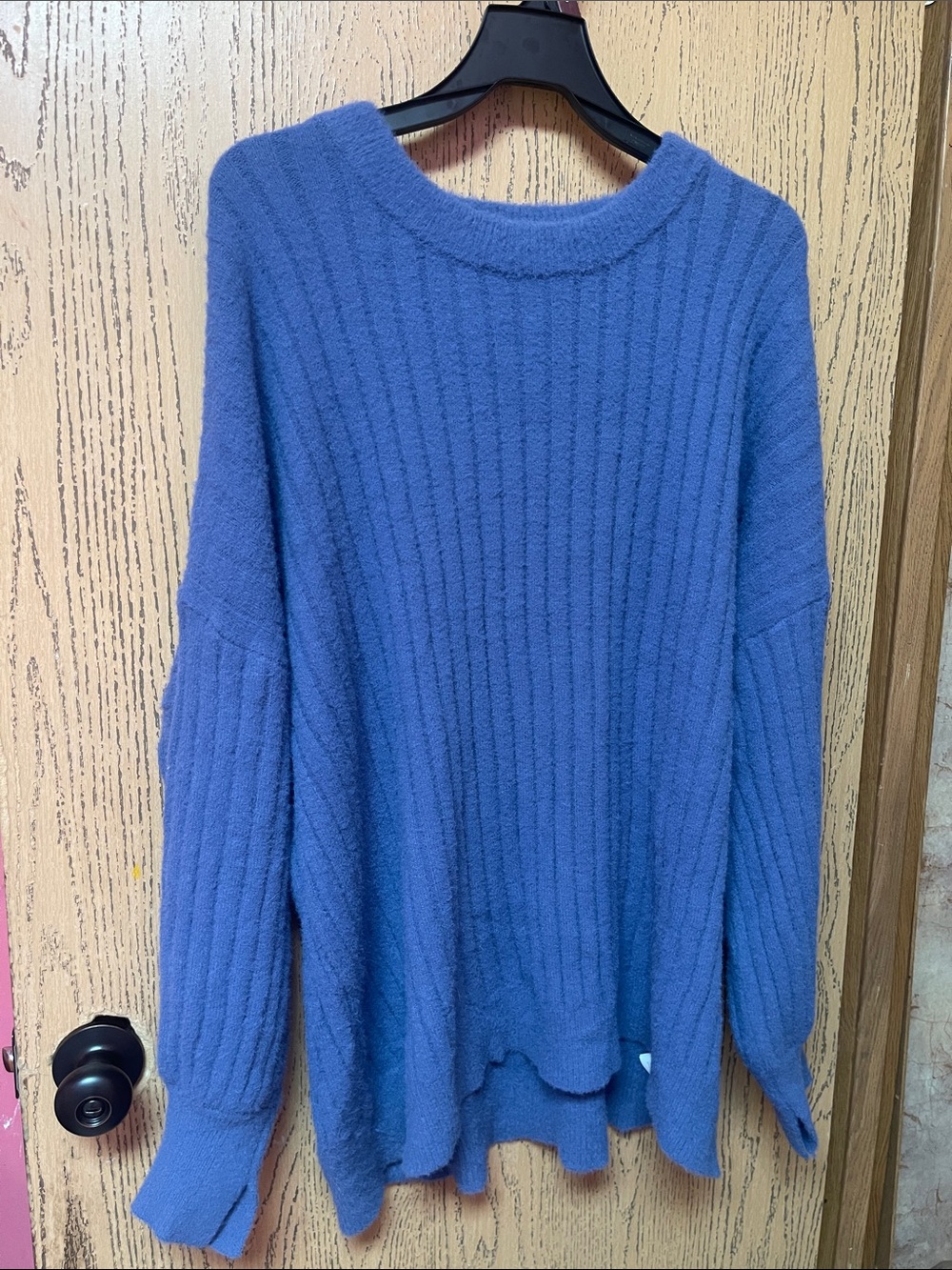 aerie Ribbed Crewneck Sweater in Periwinkle